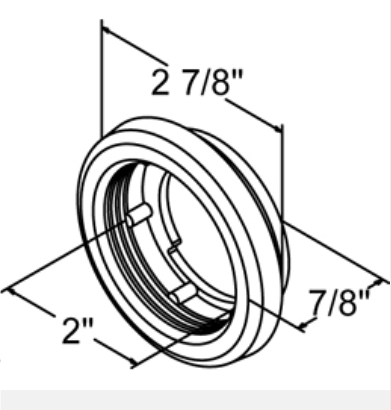 2" Round Rubber Grommet with Relief