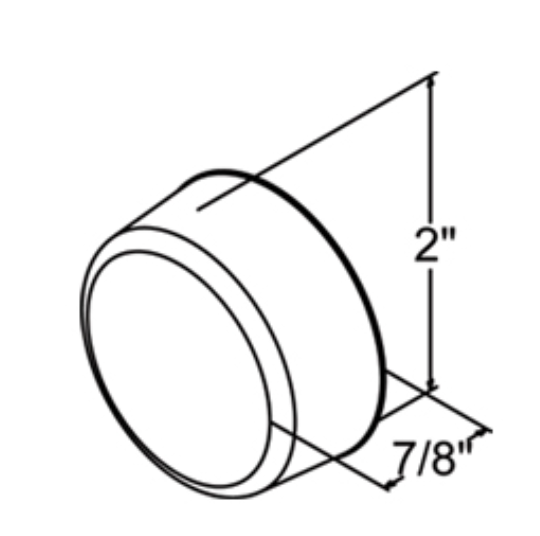 2" Amber Round Sealed Light - 6 LED