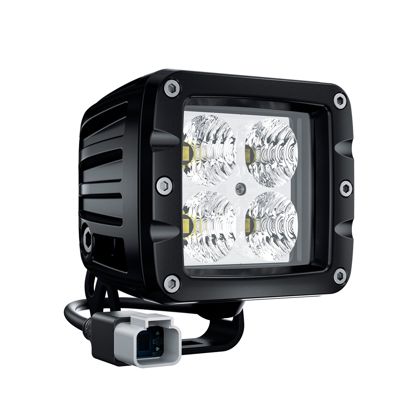 3" Square LED - 40W - 90 Degree Flood
