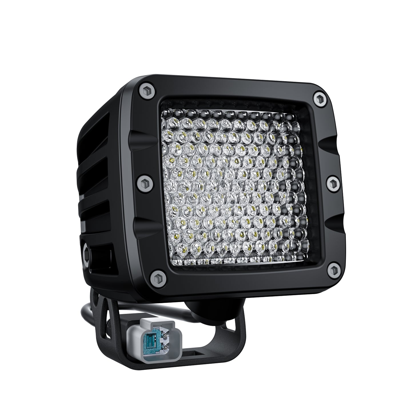 3" Square LED - 40W - Flood Diffusion