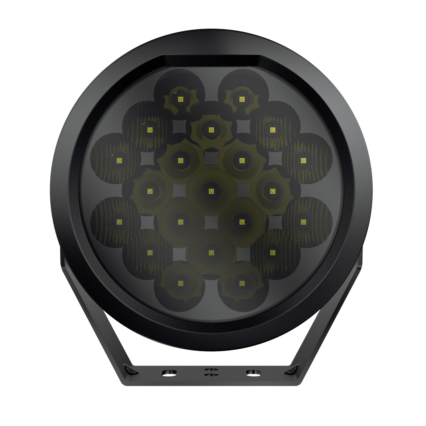 7" Round Driving Light Dark Theme - 2 Light Kit - 48W - SAE Approved