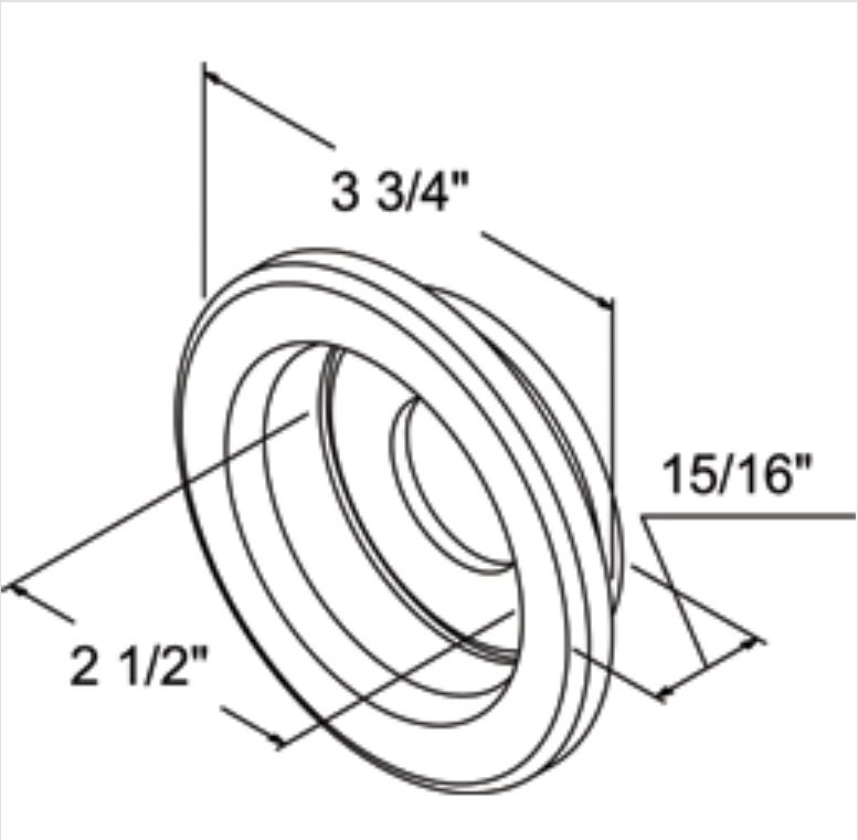 2.5" Round Rubber Grommet