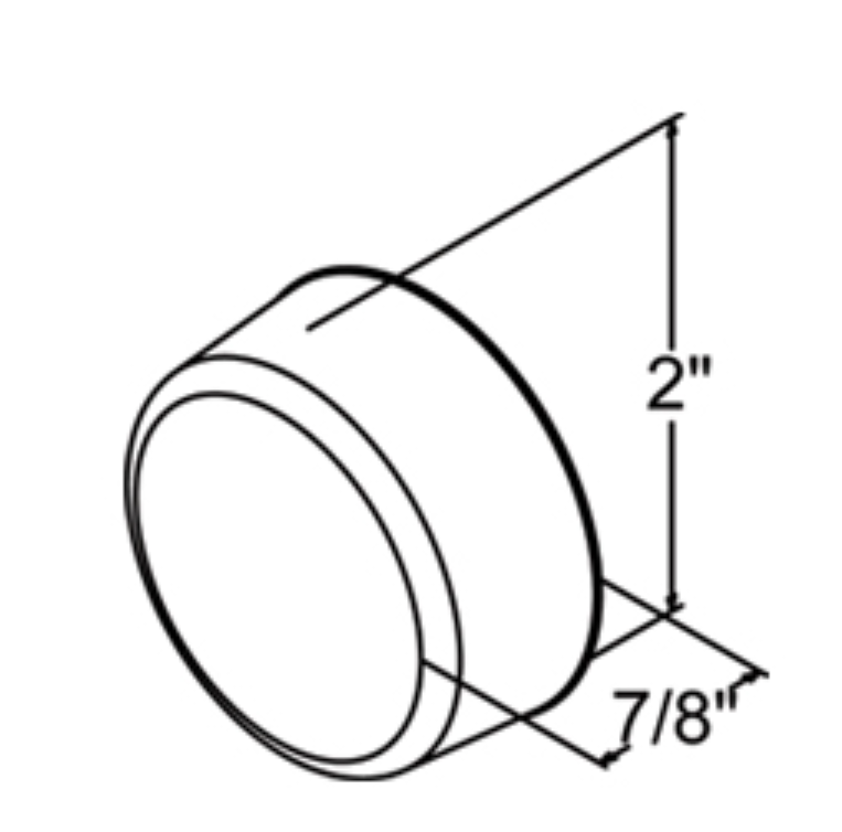 2" Red Round Sealed Light - 4 LED