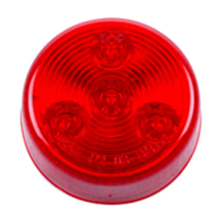 2" Red Round Sealed Light - 4 LED