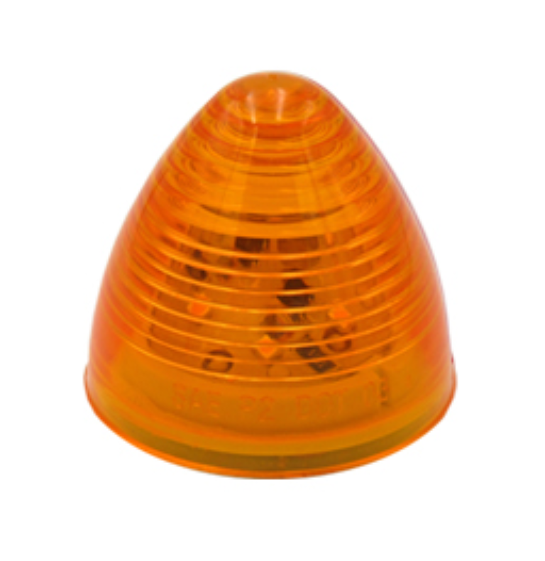 2" Amber Beehive Sealed Light - 6 LED