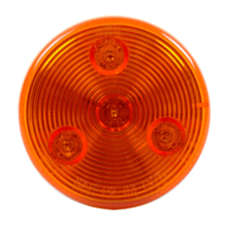 2.5" Amber Round Sealed Light - 4 LED