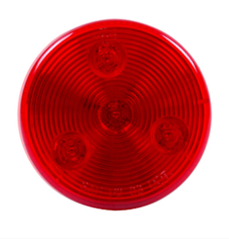 2.5" Red Round Sealed Light - 4 LED