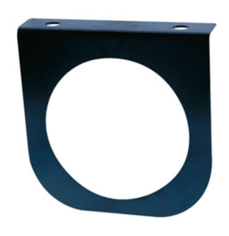 4" Round Black Coated Steel Bracket