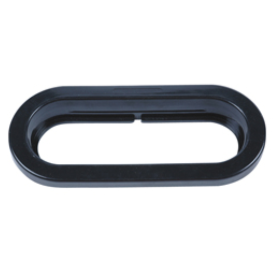 6" Oval Rubber Grommet with Relief