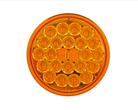 4" Amber Round Sealed Turn Signal Light - 24 LED