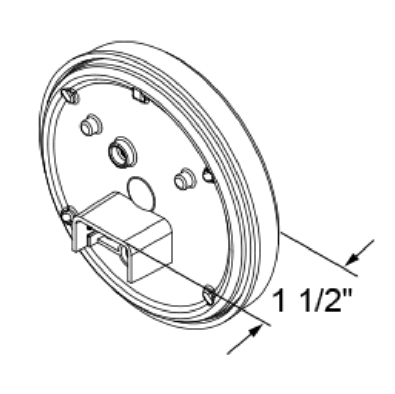 4" Clear Round Sealed Back-up Light - 24 LED