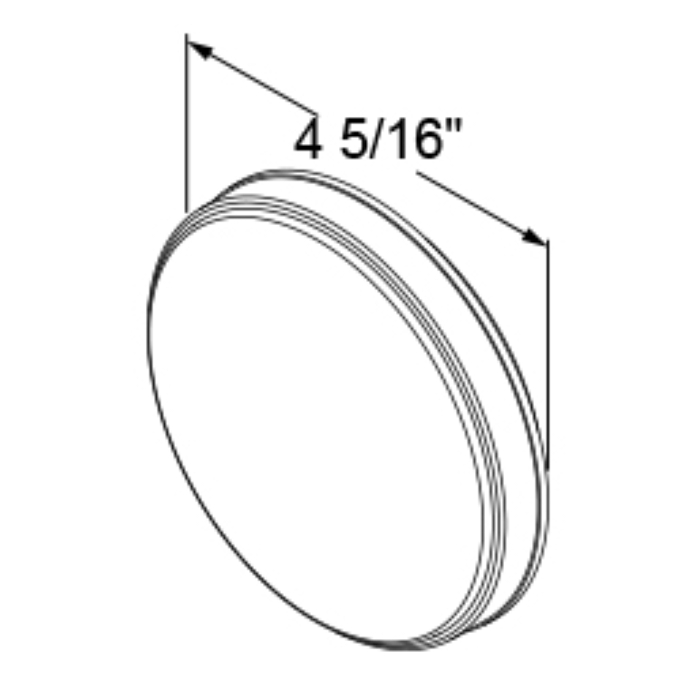 4" Clear Round Sealed Back-up Light - 24 LED