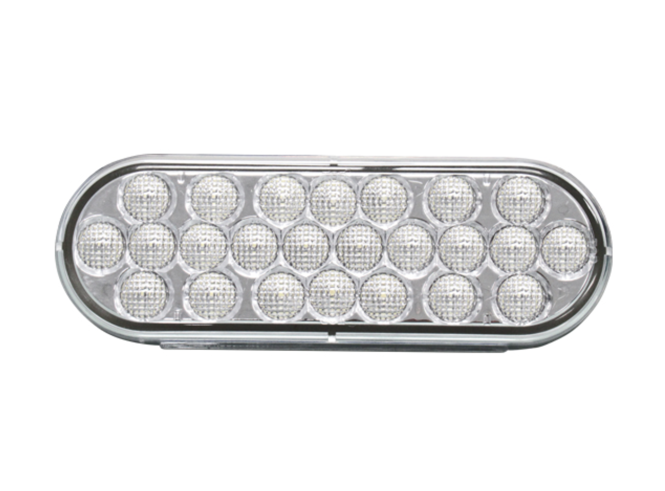 6" Clear Oval Sealed Back-up Light - 24 LED