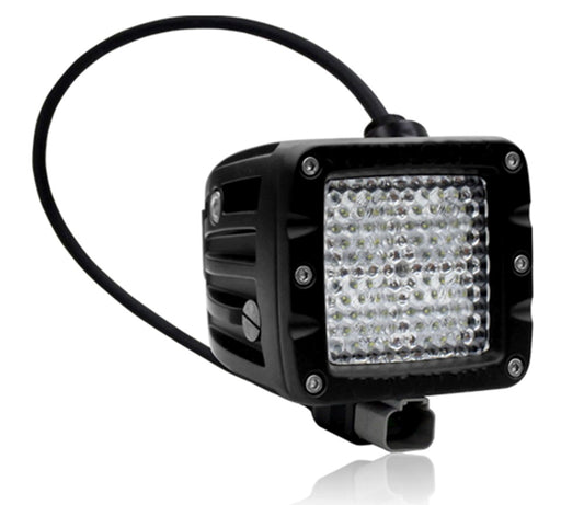 3" Square LED - 40W - Flood Diffusion