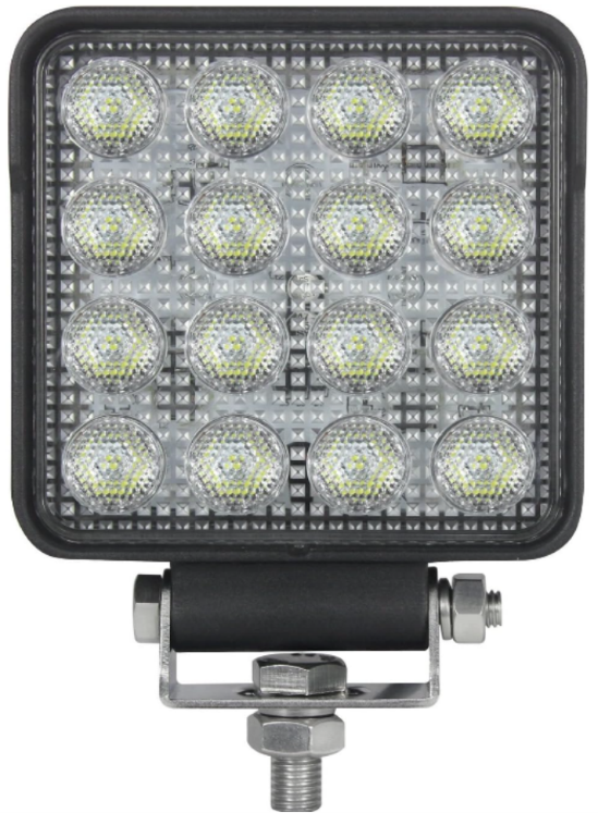 4.2" Square LED - 80W - 60 Degree Flood (E-Mark)