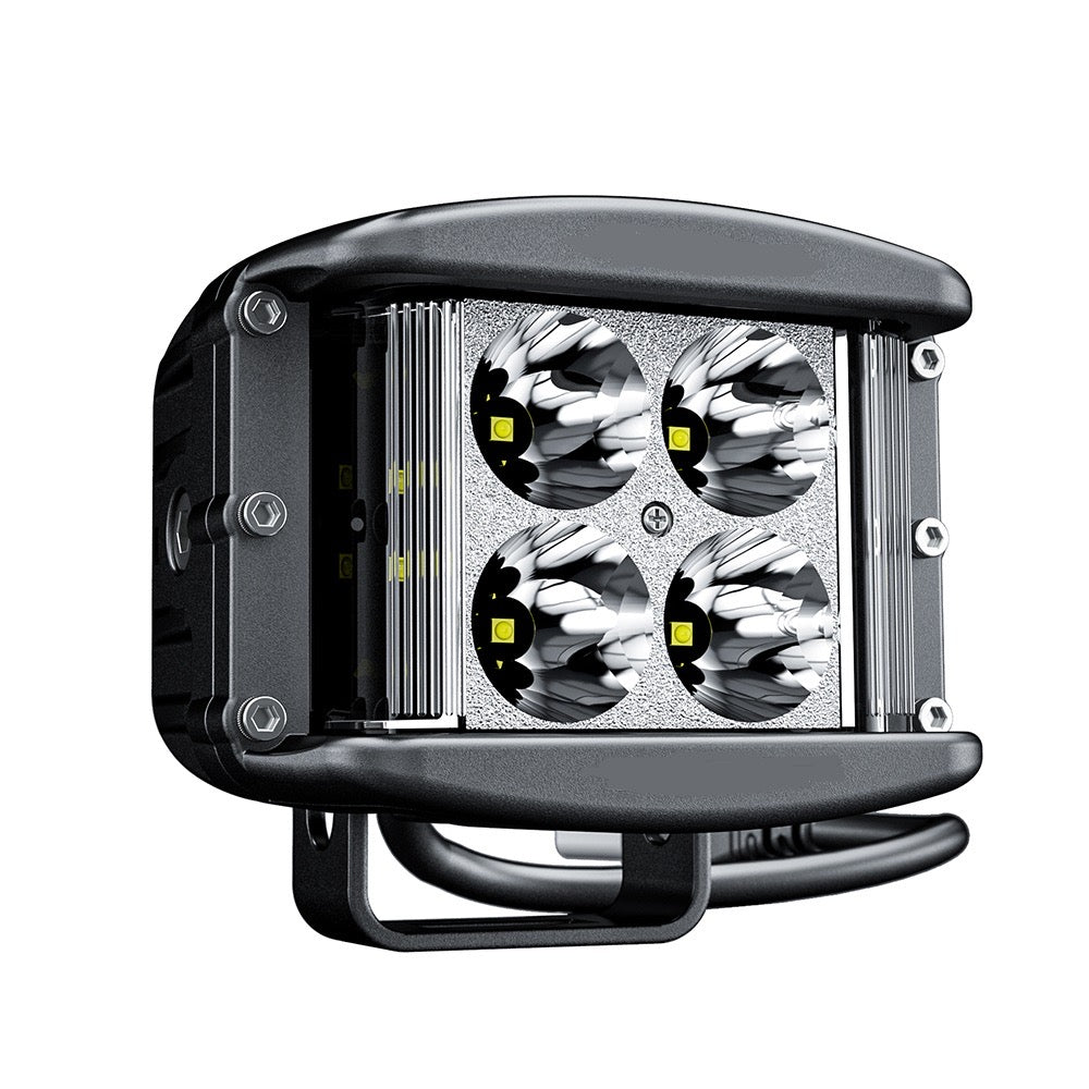Side Fire Led Components Side Shooter LED - 2 Light Kit - 40W - 4 Spot Center - 2 Flood Sides ...